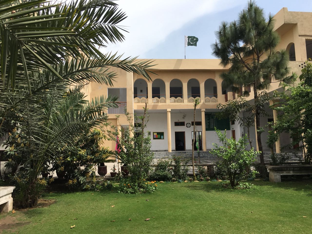 School Campus Background